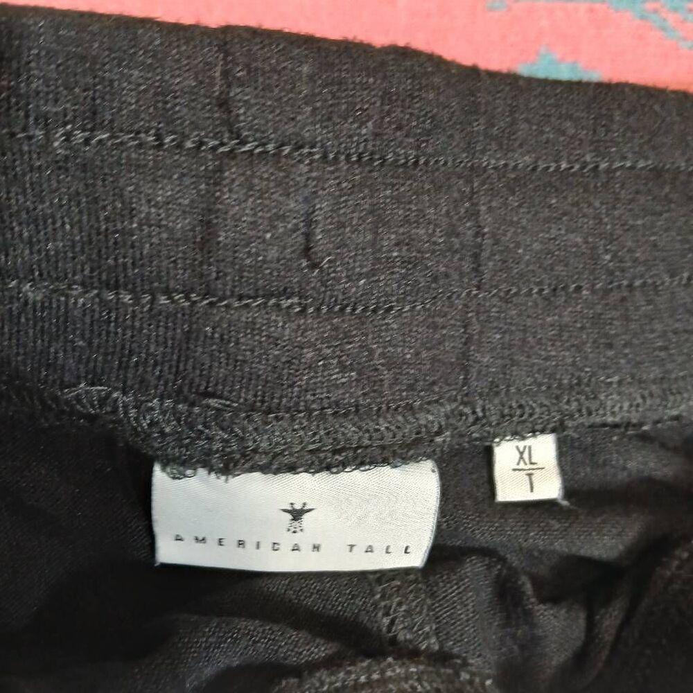 American tall men xl black jogger pants black spring summer lightweight long fit - Picture 7 of 11
